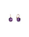 Pomellato Classic Earrings Rose Gold 18kt, White Gold 18kt, Amethyst (watches)